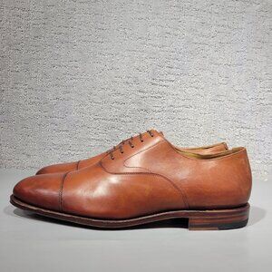 Meermin 101198 Mens US Size 13.5 Copper Antique Calf Leather Cap Toe Dress Shoes